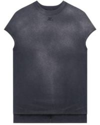 Courreges - Courrèges Short-Sleeve Crewneck T-Shirt Mini Dress - Lyst