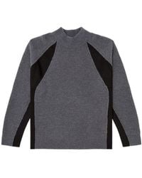 DIESEL - Alpaca-Blend Jumper With Contrast Inserts - Lyst