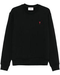 Ami Paris - Crew Neck Long Sleeve Sweatshirt - Lyst