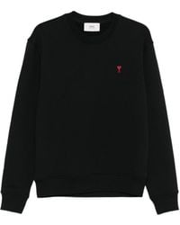 Ami Paris - Crew Neck Long Sleeve Sweatshirt - Lyst