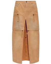 DSquared² - Utility Distressed Long Skirt - Lyst