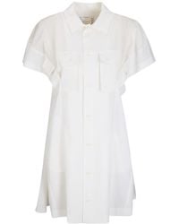 Sacai - Short Sleeve Suiting Dress - Lyst