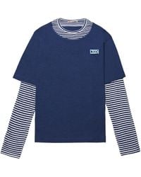 Marni - Layered Stripe Long-Sleeve T-Shirt - Lyst