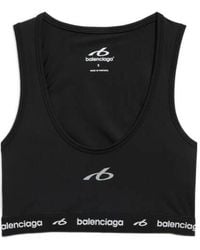 Balenciaga - Logo Detailed Sports Bra - Lyst