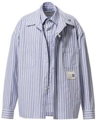 Maison Mihara Yasuhiro - Front Layered Stripe Shirt - Lyst