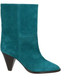Isabel Marant - Minimalist Suede High-Heel Ankle Boots - Lyst