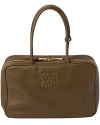 Miu Miu - Beau Top-Handle Tote Bag - Lyst