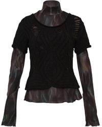 ANDERSSON BELL - Cap Sleeve Sweater Layered Tee - Lyst