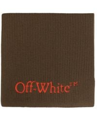 Off-White c/o Virgil Abloh - Bookish Logo Embroidered Scarf - Lyst