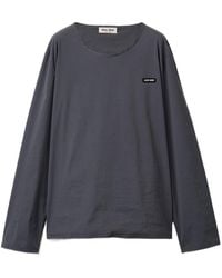Miu Miu - Stretch Poplin Top - Lyst