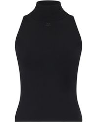Courreges - Courrèges High Neck Sleeveless Top - Lyst