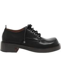 McQueen - Round-Toe Lace-Up Derby Shoes - Lyst