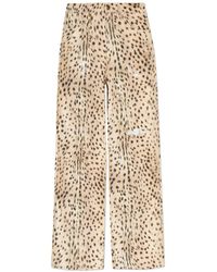 Amiri - Logo Patch Wide Leg Jeans - Lyst