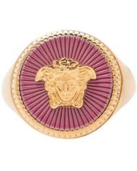 Versace - Medusa Head Signet Ring - Lyst