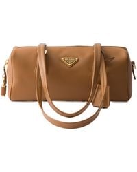 Prada - Medium Top-Handle Bag With Padlock - Lyst
