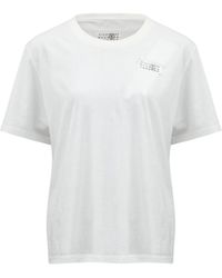 MM6 by Maison Margiela - Logo Patch Crewneck T-Shirt - Lyst