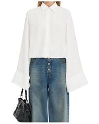 MM6 by Maison Margiela - Jacquard Convertible Shirt - Lyst