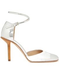 Max Mara - Round Head Mary Jane High Heels - Lyst