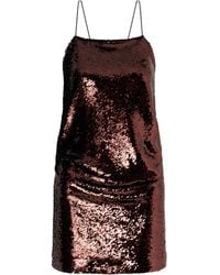 Alex Perry - Sequined Mesh Mini Dress - Lyst