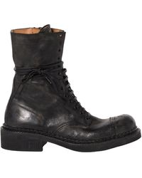 Miu Miu - Logo-Embossed Lace-Up Boots - Lyst