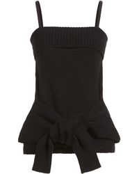 Dolce & Gabbana - Sleeveless Solid-Colored Knit Top - Lyst