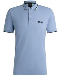 BOSS - Boss Logo Embroidered Short-Sleeved Polo Shirt - Lyst