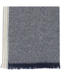 Brunello Cucinelli - Fringed Edge Striped Scarf - Lyst