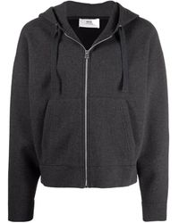 Ami Paris - Drop-Shoulder Zip-Fastening Hoodie - Lyst