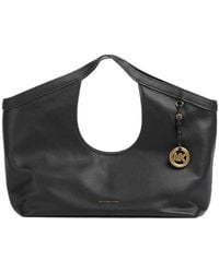 MICHAEL Michael Kors - Large Haddie Leather Tote Bag - Lyst