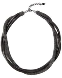 Brunello Cucinelli - Precious Leather Choker - Lyst