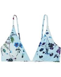 Stella McCartney - Floral Print Bikini Top - Lyst