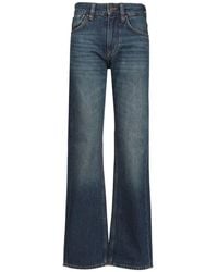 Emporio Armani - Logo-Plaque Straight-Leg Jeans - Lyst
