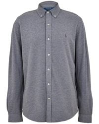 Polo Ralph Lauren - Slim Fit Button-Down Plain Shirt - Lyst