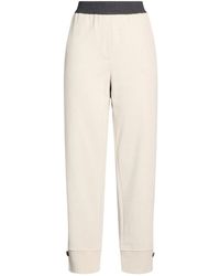Brunello Cucinelli - Solid-Color Trousers - Lyst