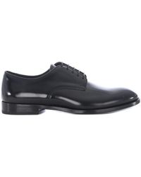 Doucal's - Almond Toe Derby Shoes - Lyst