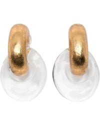 Monies - Havana Interlocking-Hoop Earrings - Lyst