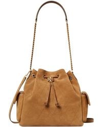 Tory Burch - Charlue Quilted Suede Shoulder Bag - Lyst
