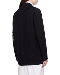 Thom Browne - 4 Bar Button-Up Cardigan - Lyst