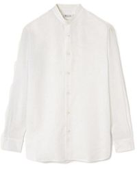 Loro Piana - Elia Low Mandarin Collar Shirt - Lyst