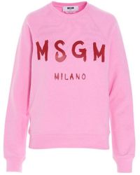 MSGM - Logo Details Hoodie - Lyst