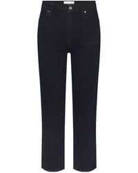 FRAME - High-Waisted Straight-Leg Jeans - Lyst