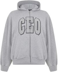 Balenciaga - Bal Zip Hoodie - Lyst