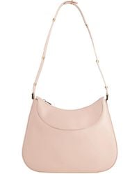 Marni - Large Solid Color Leather Hobo Bag - Lyst