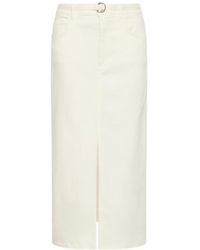 Marella - Straight-Fit Stretch Bull Denim Skirt - Lyst
