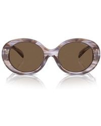 Emporio Armani - Oval-Frame Sunglasses - Lyst