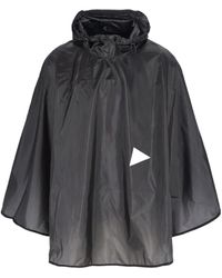 and wander - Drawstring Hooded Raincoat - Lyst