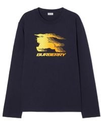 Burberry - Long-Sleeve Knight Cotton T-Shirt - Lyst