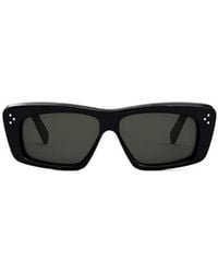 Celine - Side Logo Print Detail Sunglasses - Lyst