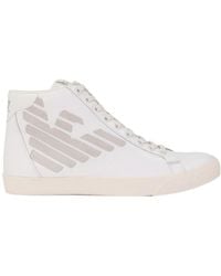 EA7 - High-Top Lace-Up Casual Sneakers - Lyst