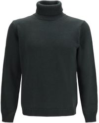 Roberto Collina - Ribbed Turtleneck Knitted Sweater - Lyst